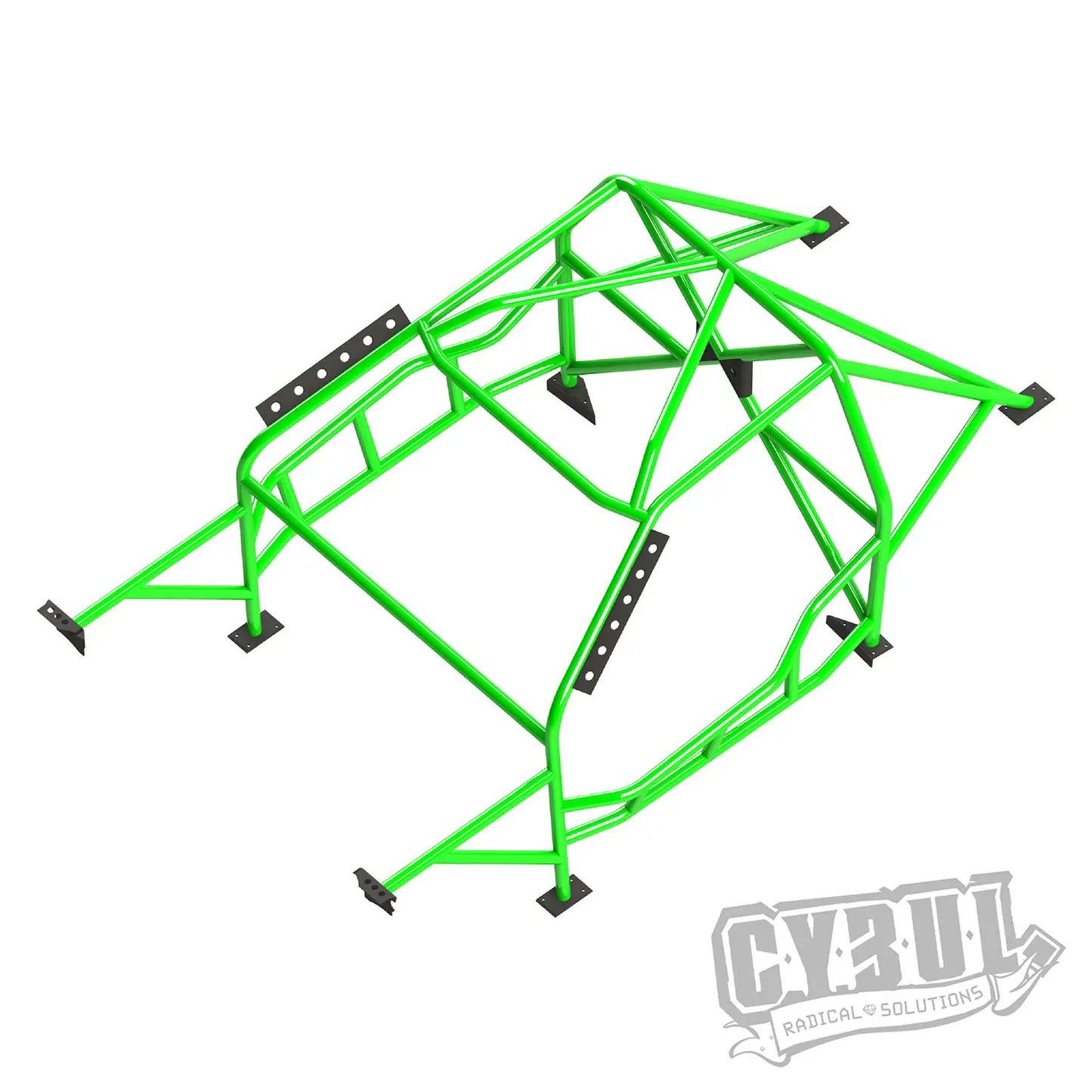 BMW E46 V4 roll cage with NASCAR door bars